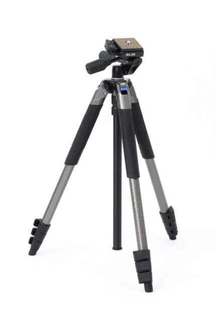 Statyw Sprint Pro III Nogi+Głowica 3W Szary