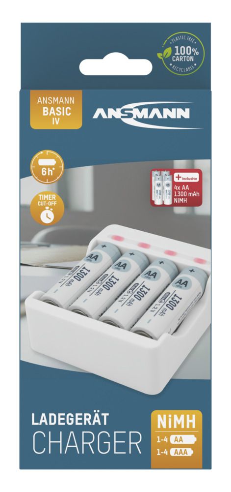 Ładowarka Ansmann USB Basic II 4x AA 1300mAh
