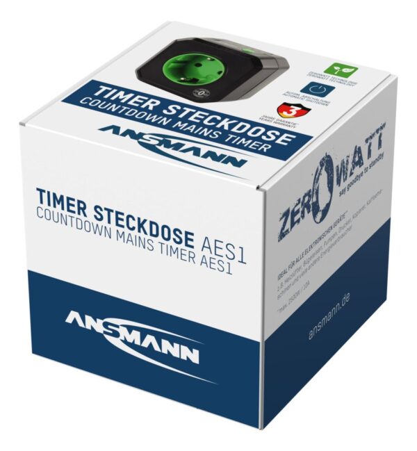 Programowane gniazdo Ansmann AES1 czarne 230V