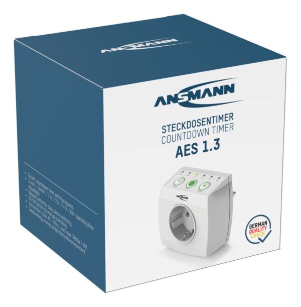 Programowane gniazdo Ansmann AES13 białe 230V