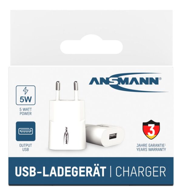 Ładowarka Ansmann HC105 biała USB 5W 1A