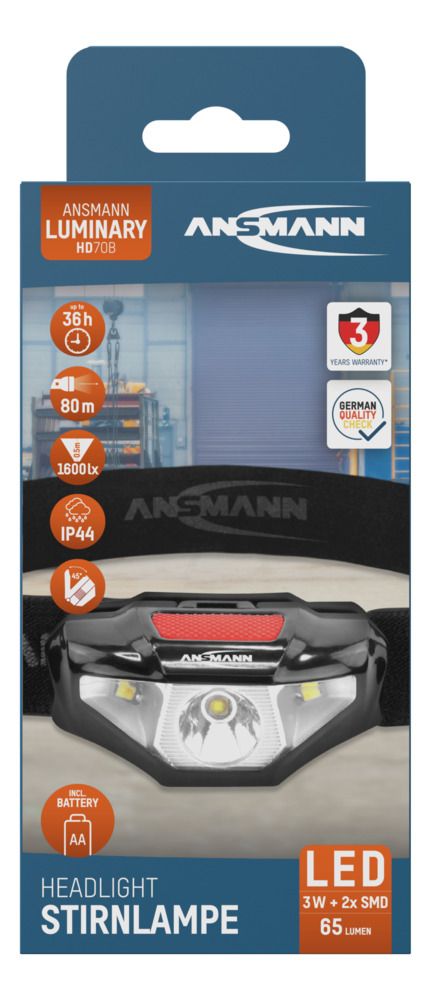Latarka czołowa LED Ansmann HD70B 65 lm 1xAA