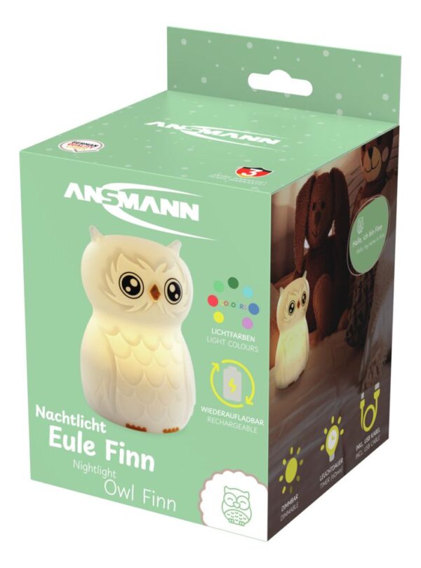 Lampka nocna Ansmann Sowa Finn aku USBC