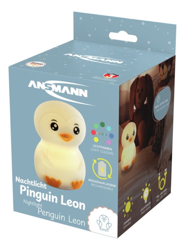 Lampka nocna Ansmann Pingwin Leon aku USBC